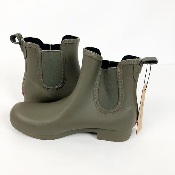 Chooka Womens Eastlake Chelsea Rain Boots 6 Green Waterproof Ankle Bootie NWT - Picture 4 of 9